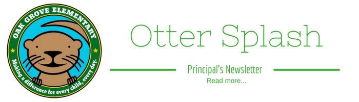 Read the latest Otter Splash Newsletter from Ms. Bias!